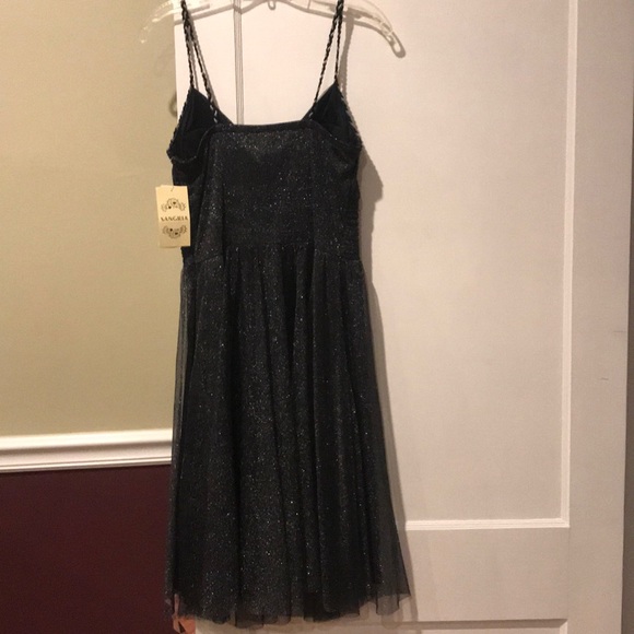 NWT Black and Silver Sangria Cocktail Dress - Picture 2 of 5